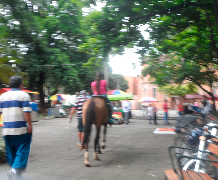 Un paseo a caballo para los menores es posible en este parque de la Comuna 15 – Guayabal.